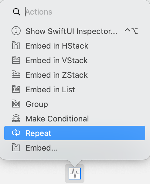 Command-click Image, select Repeat.