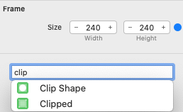Select Clip Shape modifier.