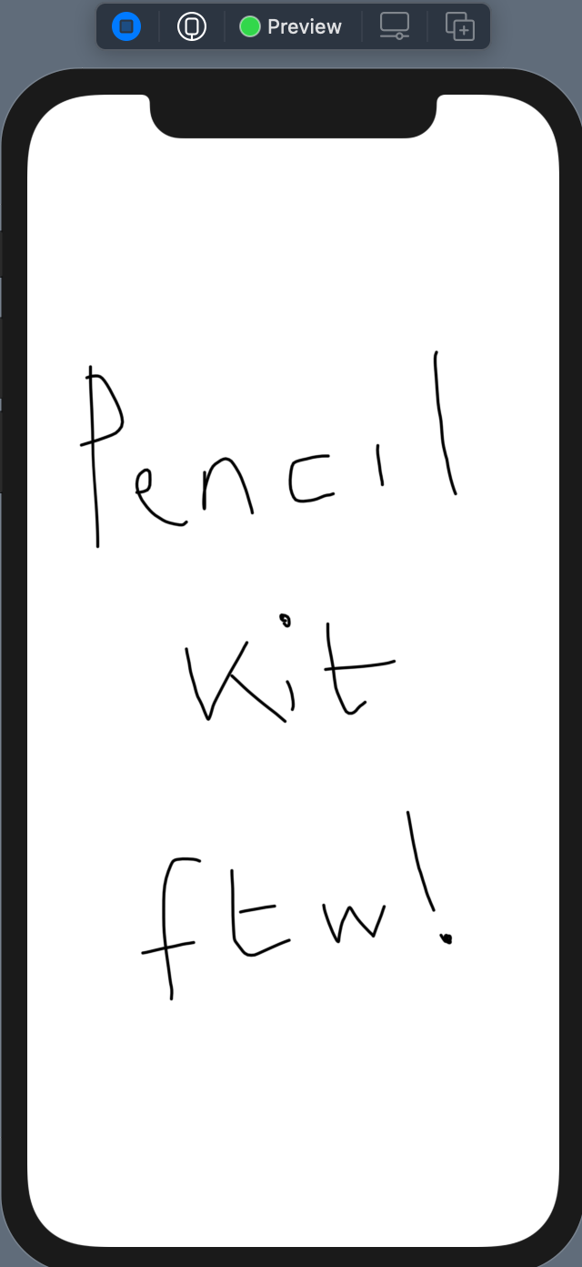 Using PencilKit to create a canvas