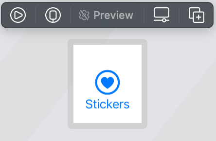 Stickers button