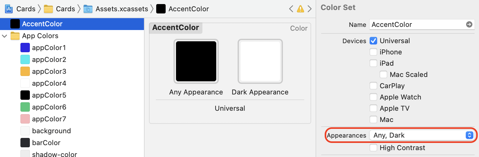 Change the accent color